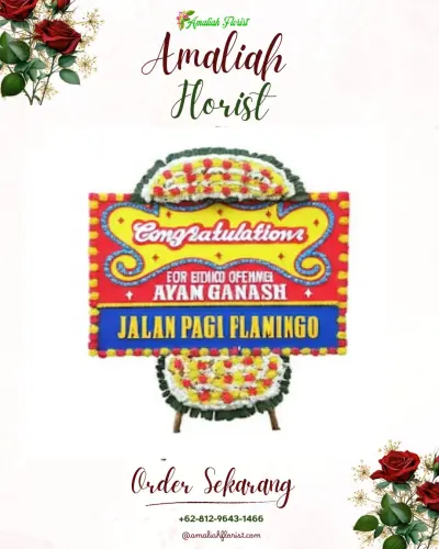 Bunga Papan Congratulation di Aula Muzdalifah - Islamic Centre Bekasi